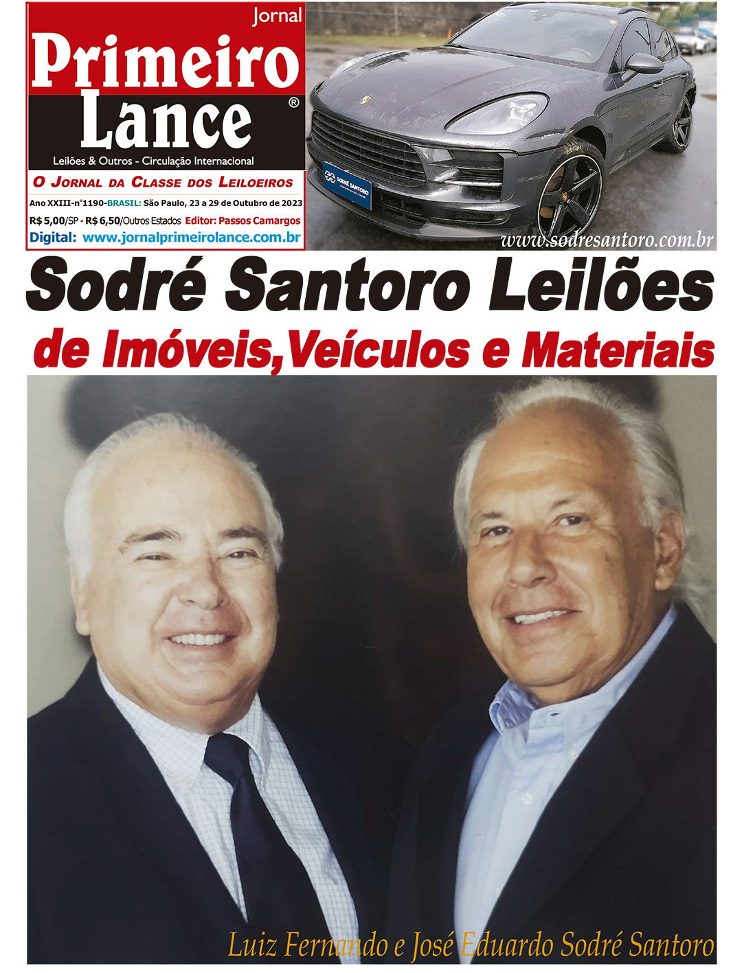 Sodré Santoro Leilões de Imóveis,Veículose Materiais