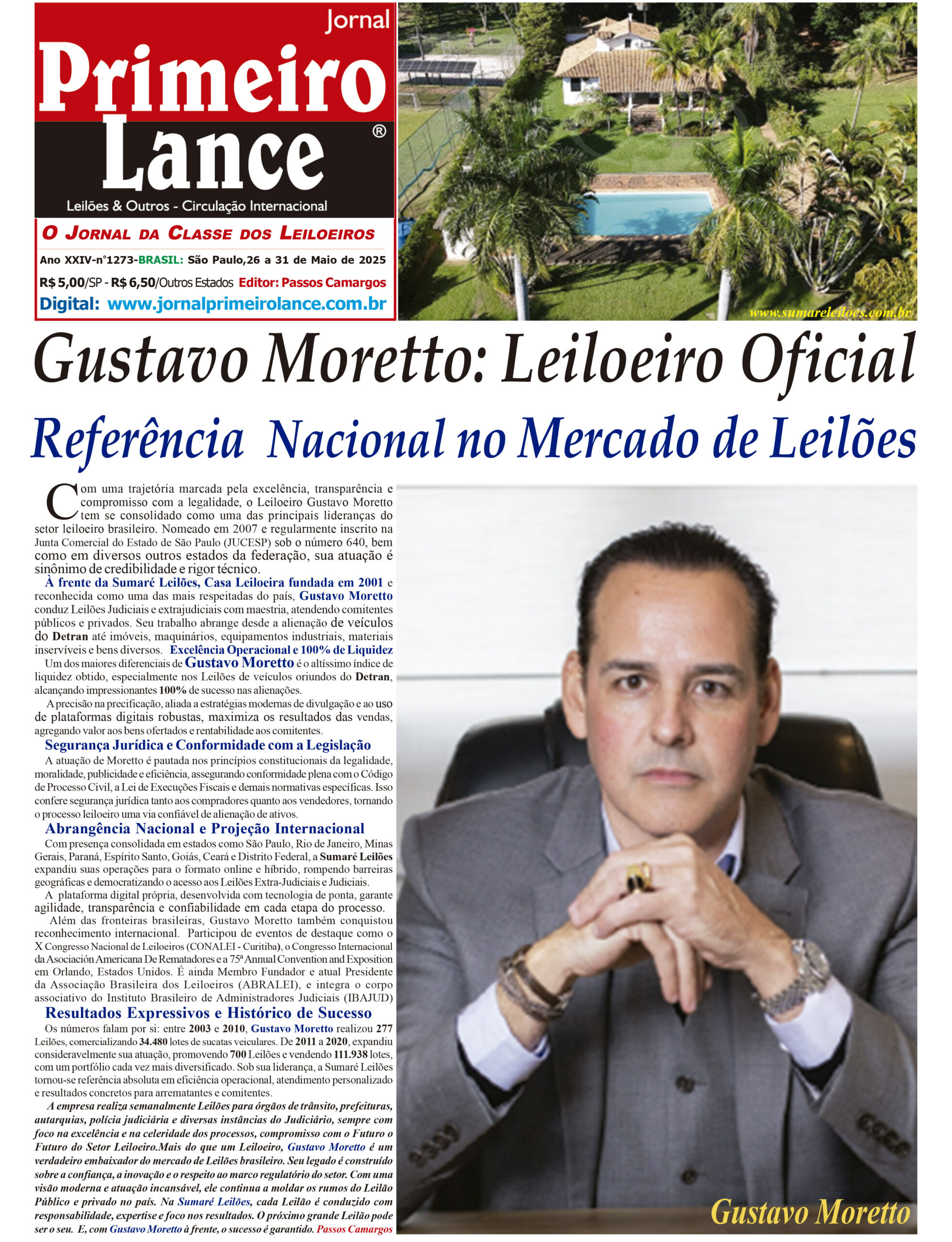 Gustavo Moretto: Leiloeiro Oficial Referência Nacional no Mercado de Leilões